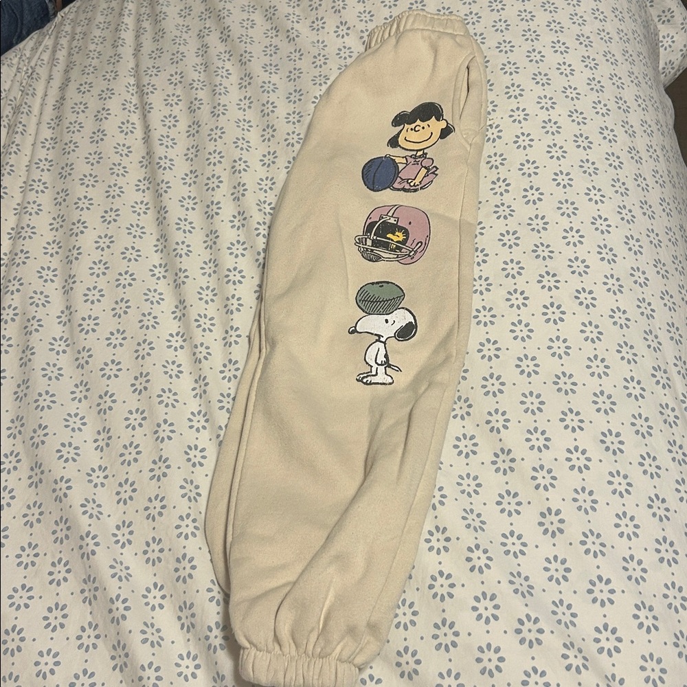 Peanuts x zara girls sweatpants size 8